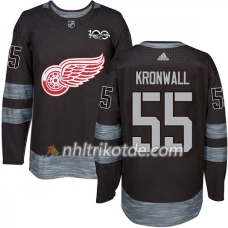Detroit Red Wings Trikot Niklas Kronwall 55 1917-2017 100th Anniversary Adidas Schwarz Authentic - Herren
